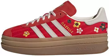 Adidas Gazelle Bold Women rot/weiß/gelb