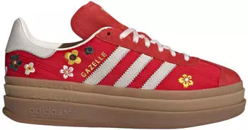 Adidas Gazelle Bold Women rot/weiß/gelb – Adidas Gazelle Bold Women rot/weiß/gelb vereint Vintage-Charme mit modernem Streetstyle