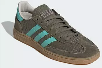 Adidas Handball Spezial Women olive strata/acid mint/gum – Authentisches Retro-Flair trifft auf frische Farbgebung