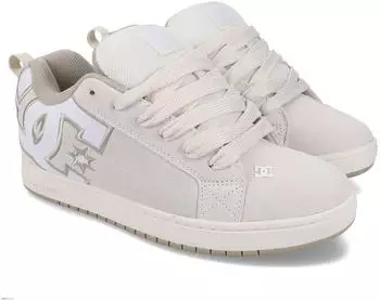 DC Shoes Court Graffik off white/tan – Materialmix für Langlebigkeit und Tragekomfort