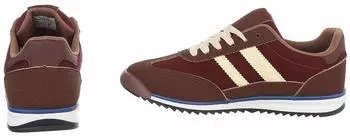 Ital Design Low-Top Sneaker with Eyelet Lacing 1721 braun