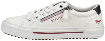 MUSTANG Sneaker Faux Leather wei&szlig;