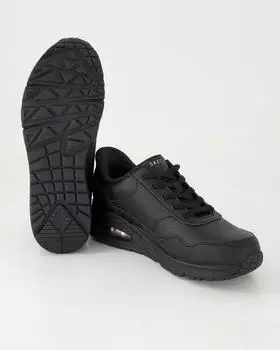 Skechers UNO - Banksia Luxe black duraleather – Synthetisches Obermaterial verbindet Pflege und Alltagstauglichkeit