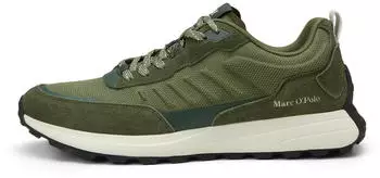 Marc O'Polo Sneaker in Suede-Nylon Mix mangrove