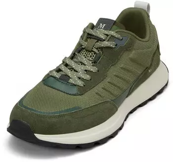 Marc O'Polo Sneaker in Suede-Nylon Mix mangrove – Memory Foam unterstützt den Tragekomfort über Stunden
