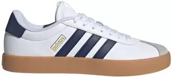 Adidas VL Court 3.0 ftwr white/dark blue/lgh solid grey – Adidas VL Court 3.0 – klassischer Sneaker mit Lederobermaterial