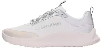 Calvin Klein LIGHT EVA RUNNER NYL-SUE Slip-On Sneaker wei&szlig;/silber