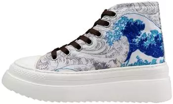 DOGO Fiora High-Top Sneaker Japanese Waves Handcrafted japanese waves