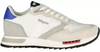 Blauer HT Sneaker Leather/Textile weiß/grau/blau