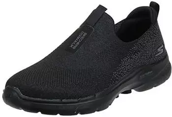 Skechers Skechers GOwalk 6 - Glimmering black textile pink trim