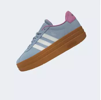Adidas VL Court Bold Women crystal sky/core white/st tropic bloom – Adidas VL Court Bold Women – moderner Sneaker mit durchdachten Materialmixen