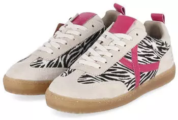 Bullboxer Low Sneaker beige/weiß-kombi