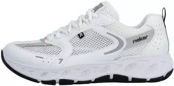 Rieker Platform Sneaker with MemoSoft Insole wei&szlig;/hellgrau