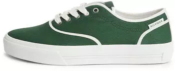 Tommy Hilfiger TH Vulc Cup Long Lace Canvas (FM0FM05874) dunkelgrün/weiß