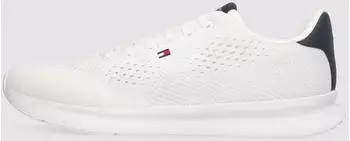 Tommy Hilfiger Leichte Sneaker aus Jacquard-Strick navy/weiß