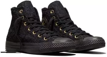 Converse Chuck Taylor All Star Lace Sneaker schwarz/gold