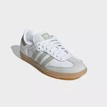 Adidas Samba cloud white/halo green/tent green