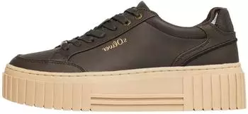 s.Oliver Sneaker with Plateau Sole and Leopard Detail dunkelbraun