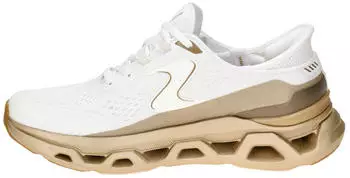 Skechers Glide-Step Altus Women white hot melt mesh gold trim