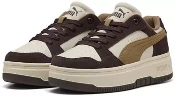 Puma Rebound Femme Low SD alpine snow/soft taupe/chocolate fondue