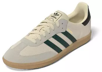 Adidas Samba OG hellgrau/dunkelgrün