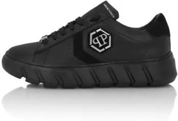 Philipp Plein Godzilla Crocco Geprägt Sneaker schwarz/schwarz