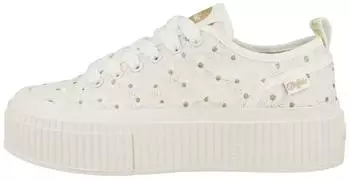 Buffalo Buffalo Sneaker Textil (64683567) weiß/gold