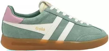 Gola Women's Cyclone Leather GreenMist/OffWhite/Candy/Gum