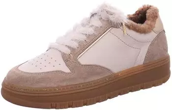 Paul Green Sneaker Genuine Leather Lacing creme/beige