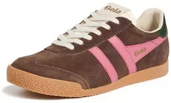 Gola Women's Elan DarkBrown/FluroPink/DarkKhaki