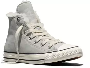 Converse Chuck Taylor All Star Sneaker Nubuck Leather, lined light grau/petal pit/egret
