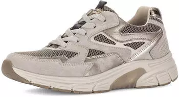 Gabor Sneaker Leder mit Au&szlig;enrei&szlig;verschluss braun kombiniert