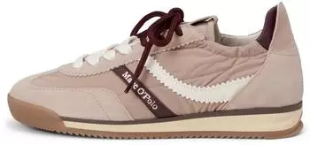 Marc O'Polo Sneaker made from recycled Nylon with Leather Accents natural