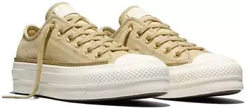 Converse Chuck Taylor All Star Lift Platform Zippers Sneaker blonde espresso/egret
