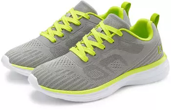 Lascana Freizeitschuh mit farbigen Details im sportiven Look VEGAN grau/lime