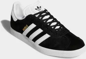 Adidas Gazelle core black/white/gold metallic