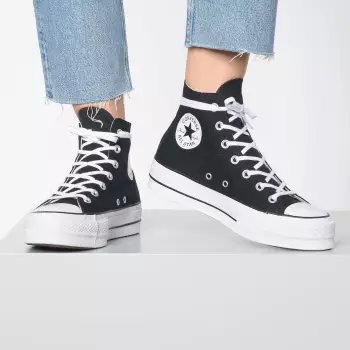 Converse Chuck Taylor All Star Lift High Top black/white/white – Hochwertige Materialien und erstklassiger Tragekomfort