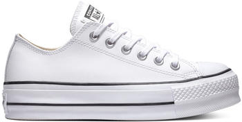 Converse Chuck Taylor All Star Lift Clean Leather Ox W white/black/white