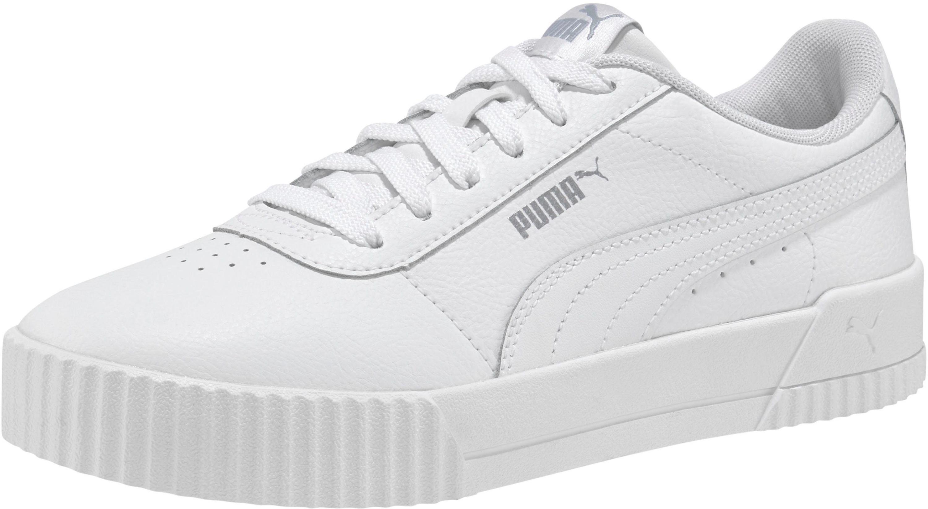 Puma Carina white/white/silver Test - Sneaker