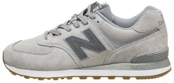 New Balance 574 steel with white