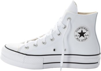 Converse Chuck Taylor All Star Lift Leather High white/black/white – Converse Chuck Taylor All Star Lift Leather High white/black/white: Ein Klassiker neu interpretiert