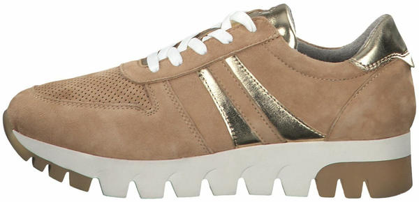 Tamaris Leather Trainers (1-1-23749-24) camel/gold