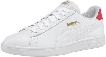 Puma Smash v2 L puma white/high risk red/puma team gold
