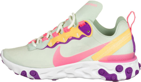 Nike React Element 55 Women Pistachio Frost Vivid Purple Topaz Gold Digital Pink Test Angebote Ab 106 90 April 21 Testbericht Com