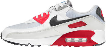 Nike Air Max 90 white/chlorine blue/light hot red/iron grey