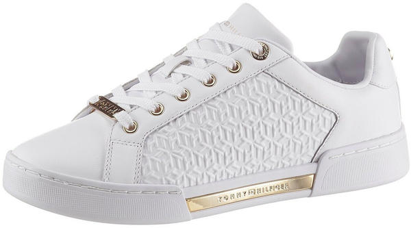 Tommy Hilfiger TH Monogram Trainers (FW0FW05549) white/gold