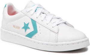 Converse Pro Leather Low Top white/harbor teal/white