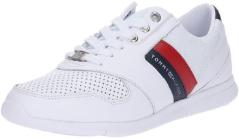Tommy Hilfiger Lightweight Perforated Leather Trainers (FW0FW04261) white