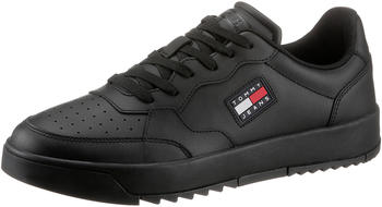 Tommy Hilfiger Leather Textured Panel Trainers black