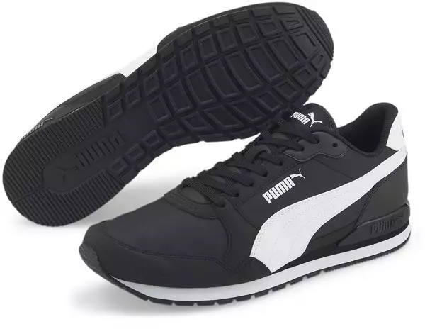 PUMA Unisex ST Runner v3 NL Sneaker, Puma Black-Puma White, 38 EU